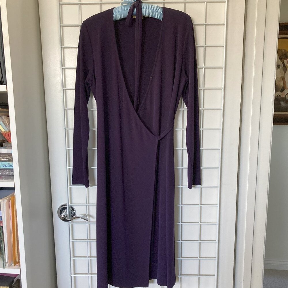 Vintage Purple Wrap Dress Size 6
